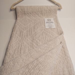🎁Texteis Penedo Cotton/Linen Oversized Throw Blanket - Textured Oatmeal